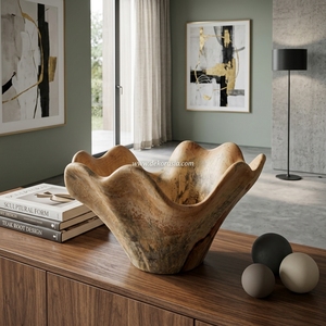 ชามไม้มะขามป้อมทำมือรักษ์โลกสำหรับใช้ในบ้านและงานเลี้ยง - Product Image 6