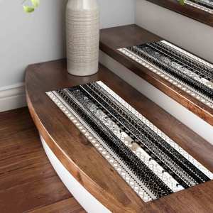 Tapis géométrique à motifs, design Kilim, aztèque, moderne, cool, populaire, antidérapant, facile à nettoyer, lavable en machine - Product Image 2