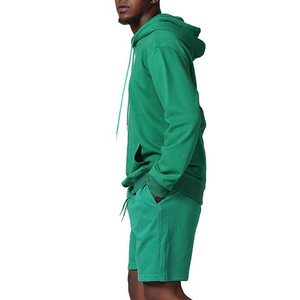 Custom Mens Hoodie and Shorts Set 100% Cotton Fleece Tracksuit Sweat Suit with Personalized <b>Design</b> and Logo Hoodie And Short Set - Product Image 4