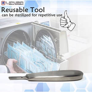 Haute qualité #8 poignée de scalpel en acier inoxydable Source d'alimentation manuelle pour l'artisanat chirurgical Instruments médicaux laboratoire passe-temps utilisation MOL - Product Image 6