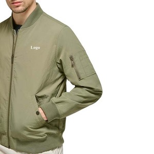 Chaquetas Bomber Impermeables de Lona Recubierta de Poliéster con Diseño de Logotipo Personalizado, Chaquetas Casuales para Hombre, Servicio OEM de Pakistán - Product Image 6