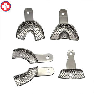 Juego de bandejas de impresión dental lisas de 9 cucharas de impresión de alta calidad de acero inoxidable - Product Image 2