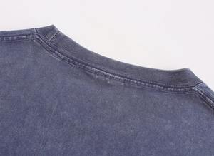 <b>High</b> Quality 240gsm 100% Cotton <b>TShirt</b> for Men Custom Brand Blank Plain Plus Size OEM & MOQ Worsted Fabric with Letter Pattern - Product Image 5