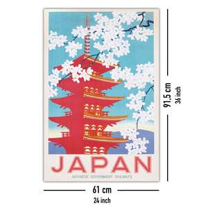 Póster de Ferrocarriles Gubernamentales de Japón para decoración de pared - Product Image 2