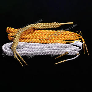 Hilo de cintas de seda Aiguillette de calidad superior para cordones de citación ceremonial, uniformes de miembros del personal, accesorio con patrón de logotipo - Product Image 2