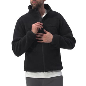 Stylish Winter Warm Mens <b>Fleece</b> Zipper <b>Jacket</b> <b>With</b> Soft <b>Lining</b> And High Neck Design Perfect For Outdoor And Daily Wear - Product Image 5