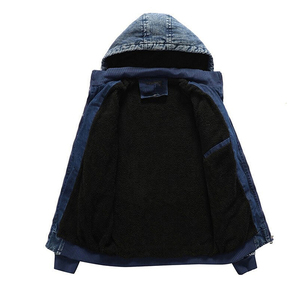 Latest Style Best <b>Material</b> Newly Arrived Custom Make Factory Made Hooded Competitive Price <b>Denim</b> Jackets for Men - Product Image 4