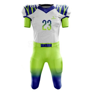 Uniforme de football américain pour adultes, best-seller, haute qualité, manches courtes, grandes tailles, respirant, personnalisable - Product Image 1