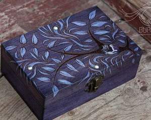 DESIGNED DESGIAN NATURAL WOODEN Premium Printed Home Wooden Tabletop Spice Box With Separate Compartments for Spices and - Product Image 5