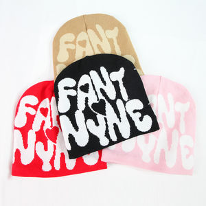 Gorro de satén con logotipo de Jacquard personalizado al por mayor, tejido de poliéster/algodón forrado 3D con imagen bordada unisex - Product Image 1