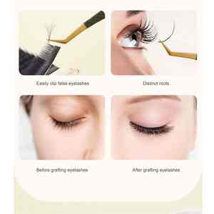 Pinzas de pestañas con punta de fibra y logotipo de impresión láser, pinzas de extensión de pestañas con etiqueta privada personalizada de 45, 75 y 90 grados - Product Image 4