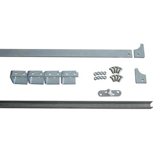 Juego de Rieles Guía de Acero Galvanizado 80785 para Cercas, Enrejados y Puertas, Tamaño del Riel 30x5mm, Rodillos de 60 mm, HBS-BETZ - Product Image 1