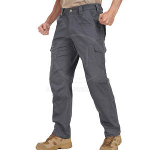 Pantalon cargo pour homme personnalisé, 100% coton, matériau durable et respirant, taille plus, style décontracté à devant plat, service OEM, marque privée - Product Image 2