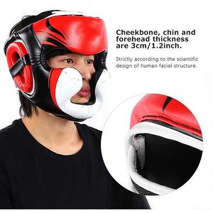 Protège-tête de boxe en cuir de haute qualité, équipement de tête de lutte UFC - Product Image 5