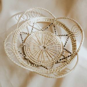 TienPhong vente en gros 2025 tissé à la main Petite trèfle rotin tissé panier de rangement pour cuisine salle à manger chambre usage intérieur - Product Image 6