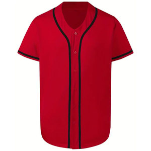 Dernier modèle de maillot de baseball respirant Maillot imprimé uni et vierge personnalisé de l'équipe avec option taille Plus Prix à vendre - Product Image 1