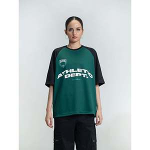 เสื้อกีฬาแขนยาวทรงแร็กแลน ผ้าเจอร์ซีย์คอตตอน 100% ระบายอากาศได้ดี พร้อมโลโก้ปัก สำหรับออกกำลังกายและสวมใส่ลำลอง - Product Image 2