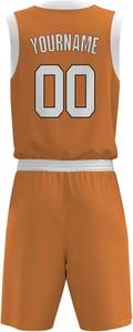 Uniforme de basket-ball unisexe personnalisé professionnel en sublimation, taille plus, respirant, antibactérien, 100% polyester, manches courtes, 340g - Product Image 3