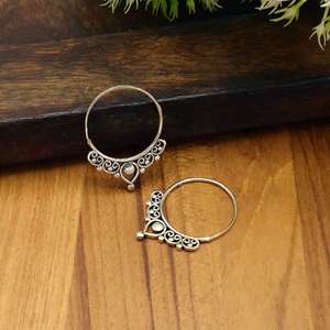 Pendientes Bohemios Hechos a Mano con Aro de Latón y Filigrana |   Pendientes Ligeros Estilo Gitano Tribal, Regalo para Ella - Product Image 2