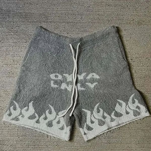 Pantalones Cortos Unisex de Mohair Personalizados, Tejidos, con Cordón, Esponjosos y Suaves - Product Image 4