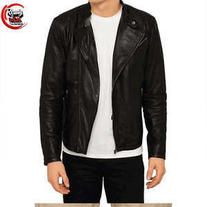 Chaqueta de Motociclista de Cuero para Hombre, Estilo Urbano, Invierno, Personalizada al por Mayor, con Logotipo Grabado, Tela de Lona Impermeable y Transpirable - Product Image 1