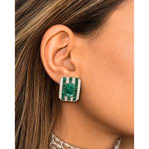 Boucles d'oreilles en diamant Mondrian - Product Image 4