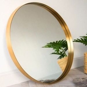 Offre Spéciale Miroir de courtoisie murale de luxe à prix compétitif Miroir de salle de bain design bordure en laiton de luxe Miroir de salle de maquillage antique - Product Image 2