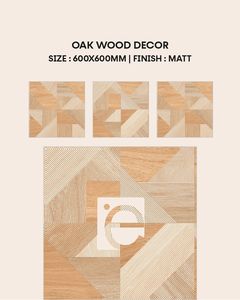 กระเบื้องไม้โอ๊คทันสมัยสำหรับตกแต่งห้องรับแขกโรงเรียนวิลล่าจากอินเดีย - Product Image 3