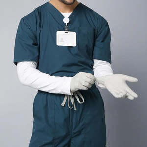 Uniformes Hospitalarios de Punto Sin Costuras, Mezcla de Algodón y Elastano, Uniformes Médicos Elásticos para Enfermeras, Doctores y Personal Sanitario - Product Image 5
