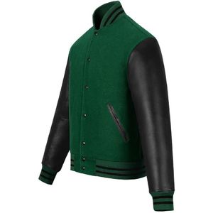 Factory Wholesale Streetwear Vintage Plus Size Jacket Custom Logo Varsity Jackets CollegeBaseballjacket for men - Product Image 3