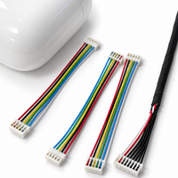 Câble de signal court 0,6-0,8 mm avec micro-connecteur, faisceau de câbles isolés en PVC, 2-9 broches, 20-90 mm, IDC à perforation, personnalisé OEM