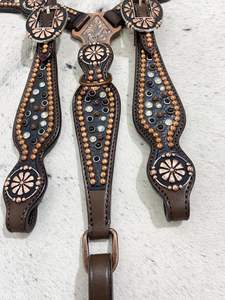 Kaamkaaj KKJ01 - Arnés de Piel Auténtica y Metal Estilo Western con Hebilla de Liberación Rápida para Principiantes en Equitación, Ajuste Regular - Product Image 2