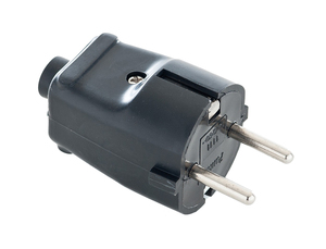 Connettore Aereo Bipolare Nero con TTL 16A 250V (Famatel 1101N) - Product Image 1