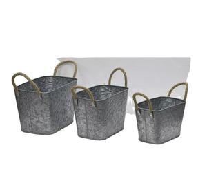 Pot et jardinières galvanisé nouveau Design Pot de jardin et jardinières en métal nouveau Pot de jardin et jardinières pour décoration de jardin - Product Image 1