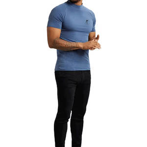 Vêtements d'été à la mode Hommes Fitness T-shirts à manches courtes Confortable Fabriqué dans le meilleur matériel Hommes T-shirts à manches courtes - Product Image 5