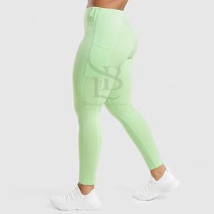 Spandex Material Made Skinny Fit Women <b>Leggings</b> With Low Moq / Premium Quality Plain Dyed Women <b>Leggings</b> Breathable OEM - Product Image 4
