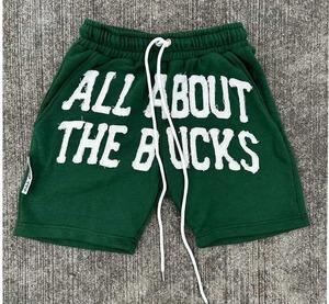 Haute qualité hommes américain à la mode soleil délavé Shorts avec Patch Shorts de travail personnalisé sérigraphié lavage à l'acide ourlet brut Shorts pour hommes - Product Image 1