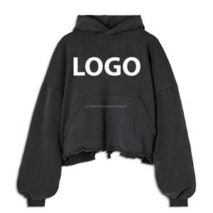 Hiver Délavé 100% Coton French Terry Fleece Streetwear Hoodie Oversize Heavyweight Sun Faded Rhinestone Casual High - Product Image 6