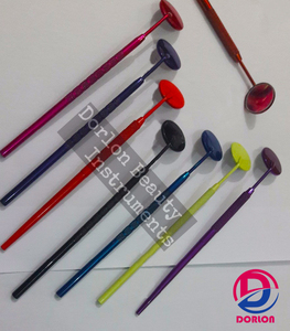 Espejo de pestañas, espejos de pestañas pequeños de forma redonda para extensiones de pestañas, espejos de inspección de pestañas con acabado de Plasma púrpura - Product Image 5