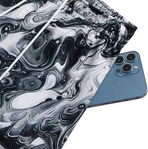 Pantalones cortos deportivos de malla de verano informales para hombre, nuevo diseño, de secado rápido y transpirables con estampado de hip hop, pantalones cortos de moda de Pakistán - Product Image 2