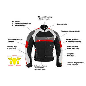 Équipement de moto d'aventure pour hommes Combinaison de tourisme de protection Tenue de motard Pantalon d'équitation coupe-vent Veste de moto - Product Image 4