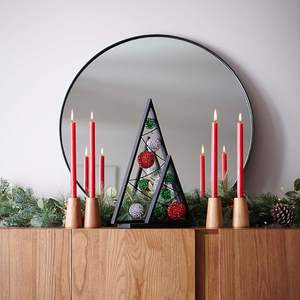 Arbre de Noël moderne en métal 100% fait main, écologique, décoratif, ornements de Noël pour les fêtes - Product Image 3