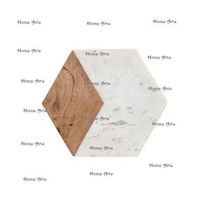 Planche à fromage dernière conception planche à fromage en métal et en marbre planche à fromage de cuisine de forme ronde de qualité exclusive - Product Image 3