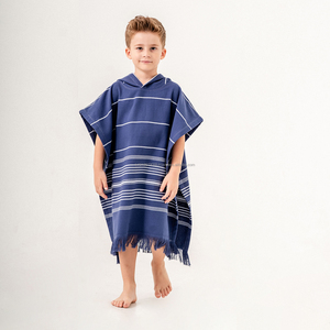 <b>Hooded</b> Pestemal Turkish <b>Towel</b> Beach Pool Poncho <b>for</b> All Sizes Cotton Castle Green Surfer <b>Towel</b> Changing Clothes <b>for</b> <b>Adult</b> Kids - Product Image 5