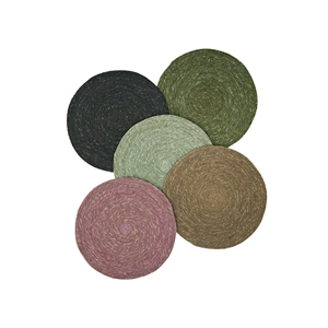 Set de table et de dessous de verre vintage en jonc de mer Style classique naturel pour décor de table de fête Prix bon marché Vente en gros Vietnam - Product Image 1