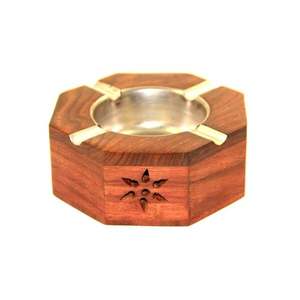 Cendrier en bois classique artisanal de qualité supérieure, élégant et écologique pour les cigares et l'usage en extérieur, directement d'Inde, spécial Ramadan - Product Image 4