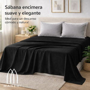 Sábanas Planas Certificadas Oeko-Tex de 90-105-135-150-180 cm, Colección de Sábanas Ajustables y Planas de Poliéster Suave Cepillado, Tamaño Individual - Product Image 6
