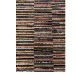Acar Tra-14447 <b>Hand</b> <b>Tufted</b> Wool & Viscose <b>Rug</b> Pink & Purple Striped Pattern for Living Room Decorations 4m Width 10mm Thickness - Product Image 4
