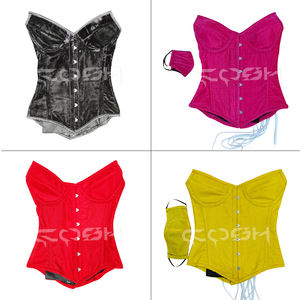 ชุดกระชับสัดส่วนสไตล์วิคตอเรียน สีเขียวมรกต ผ้ากำมะหยี่ สำหรับงานปาร์ตี้และคลับ บัสติเยร์ท็อป - Product Image 3