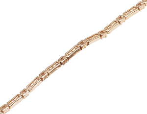 Elegant Rose Gold Lab Grown Diamond Tennis Bracelet 10K <b>Fine</b> Jewelry for Women Minimalist Round Cut Classic Style - Product Image 4